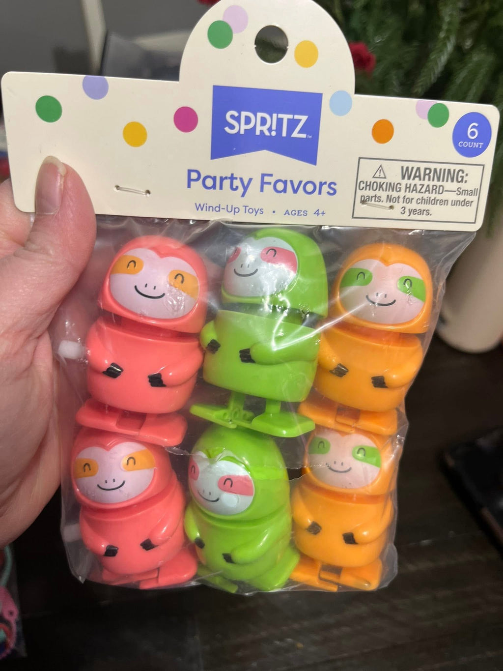 Party Favors - 8ct Sloth Wind Up Toys