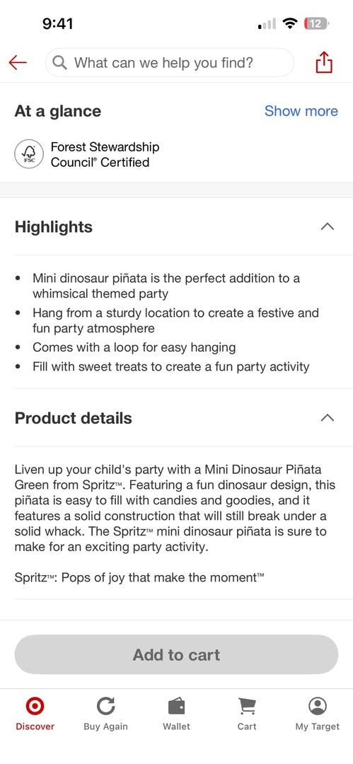 Mini Piñata