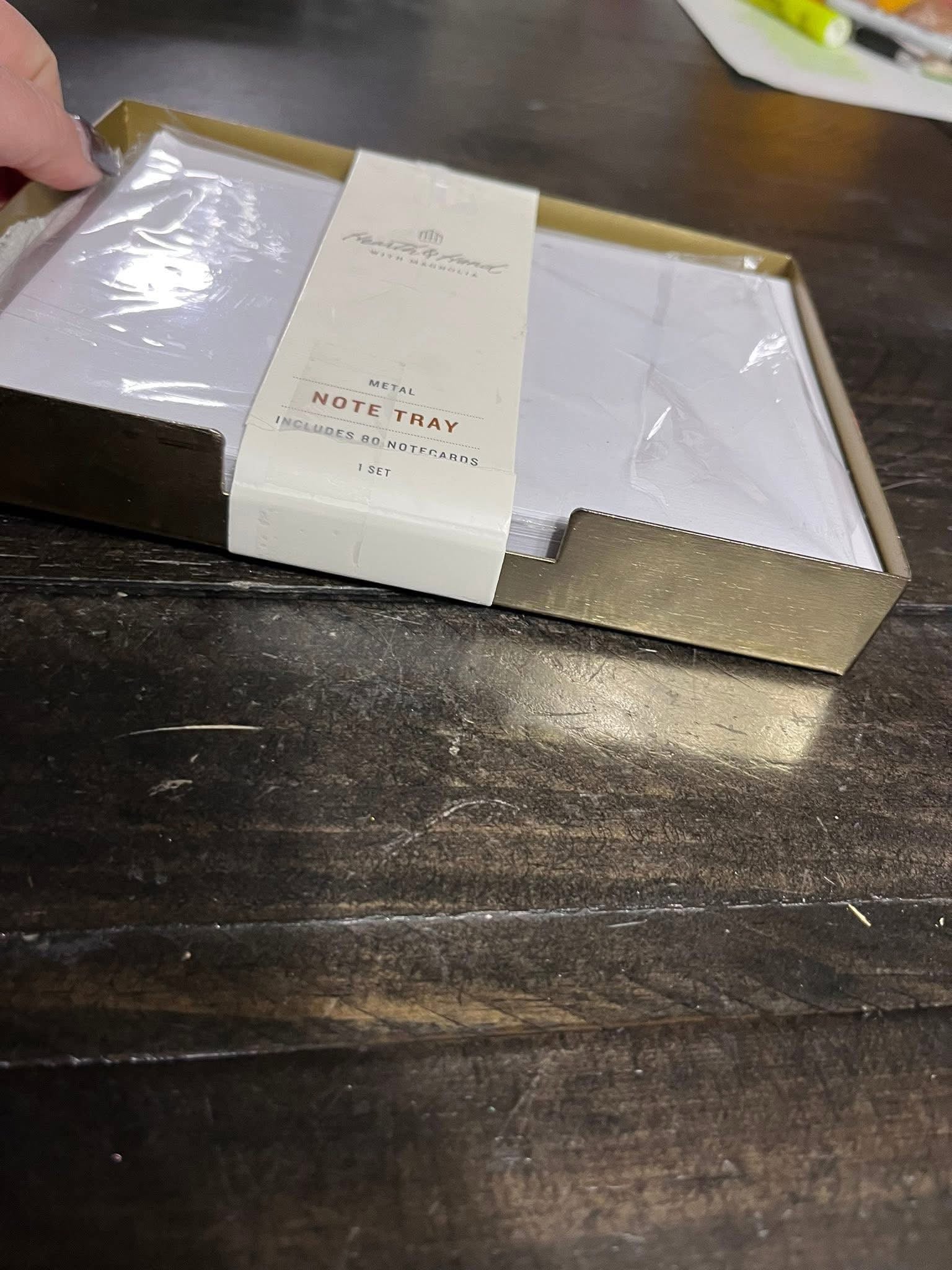 Metal Note Tray