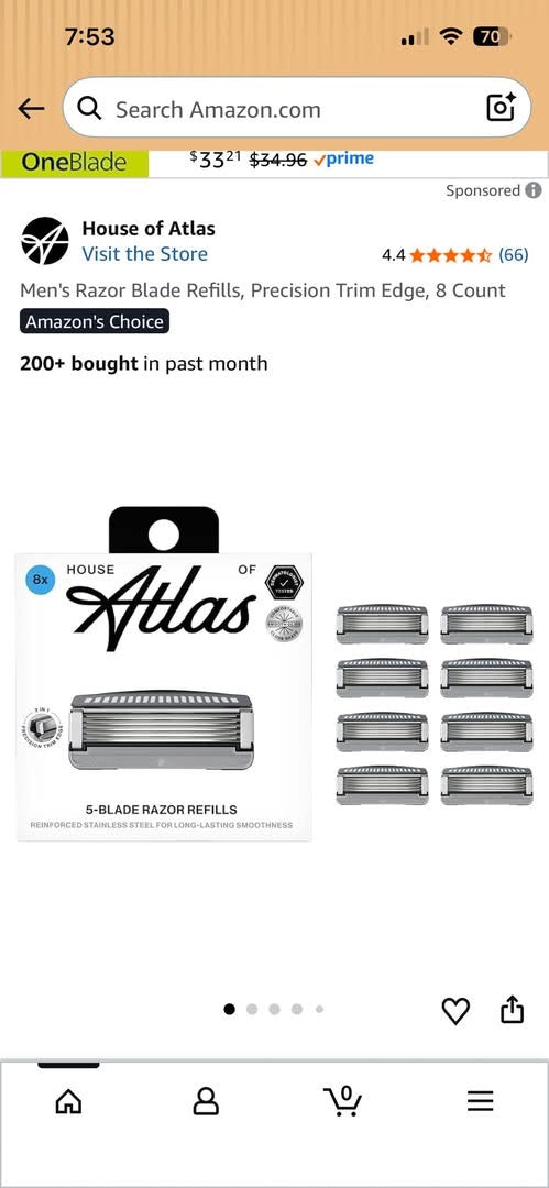 Men's Razor Blade Refills