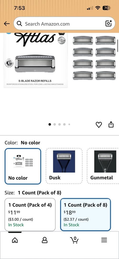 Men's Razor Blade Refills