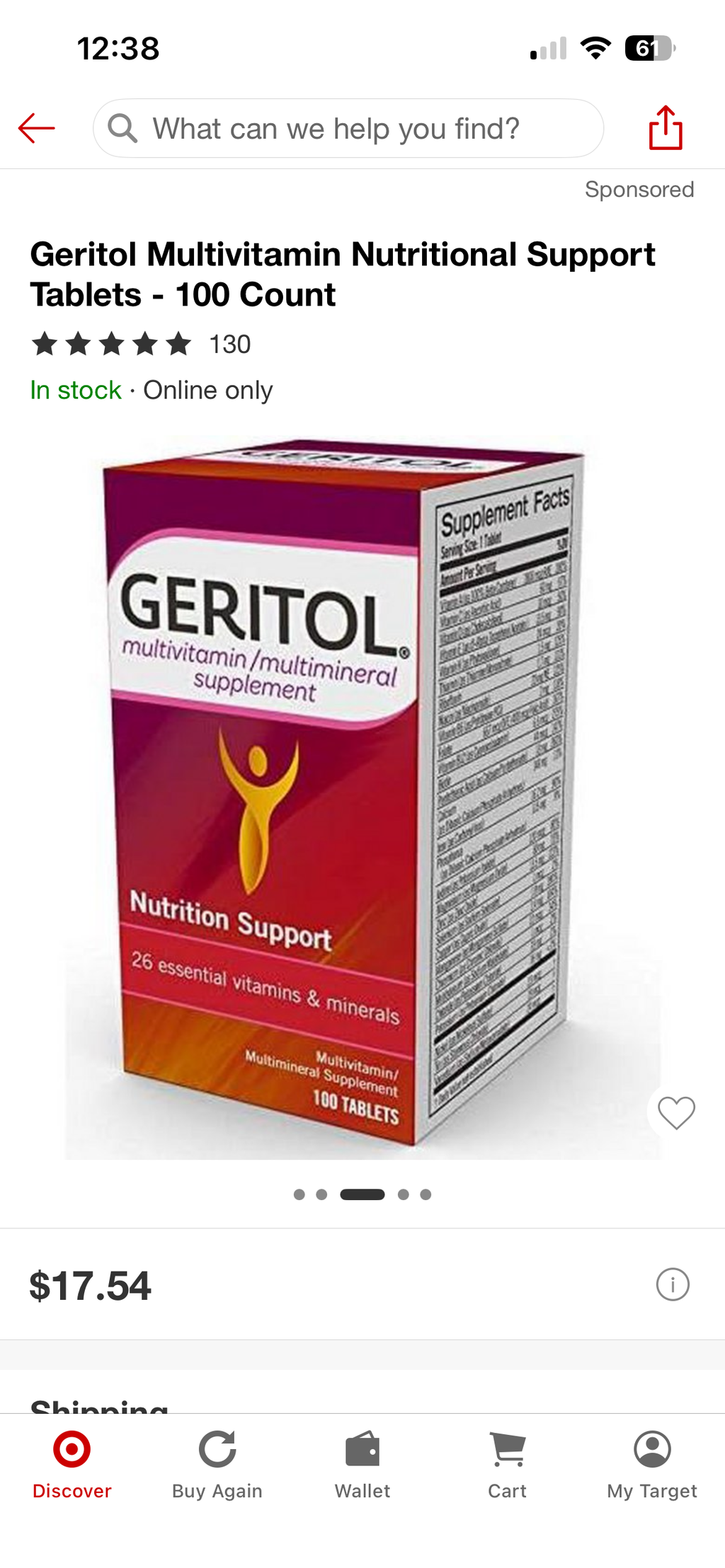 Geritol Multivitamin