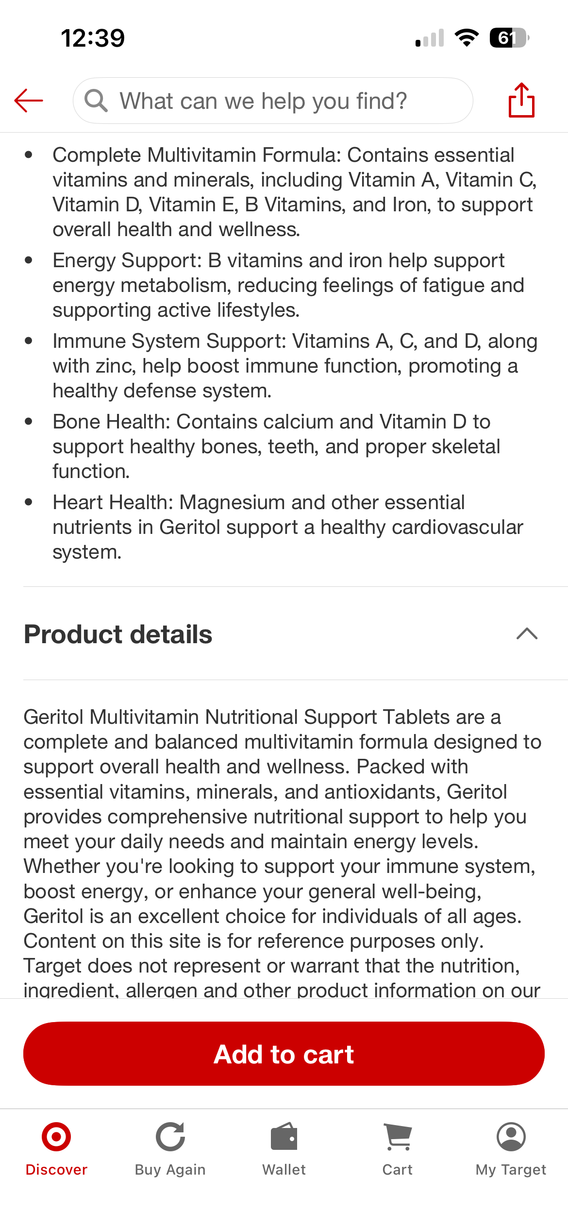 Geritol Multivitamin
