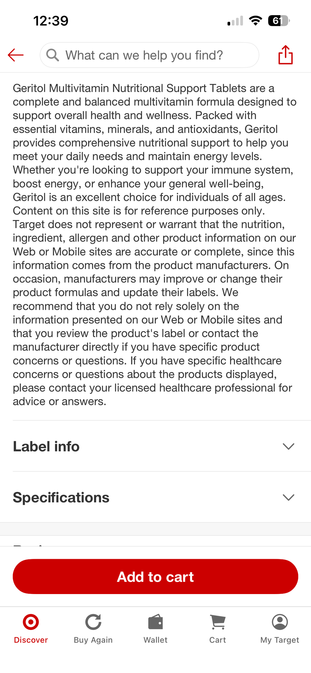 Geritol Multivitamin