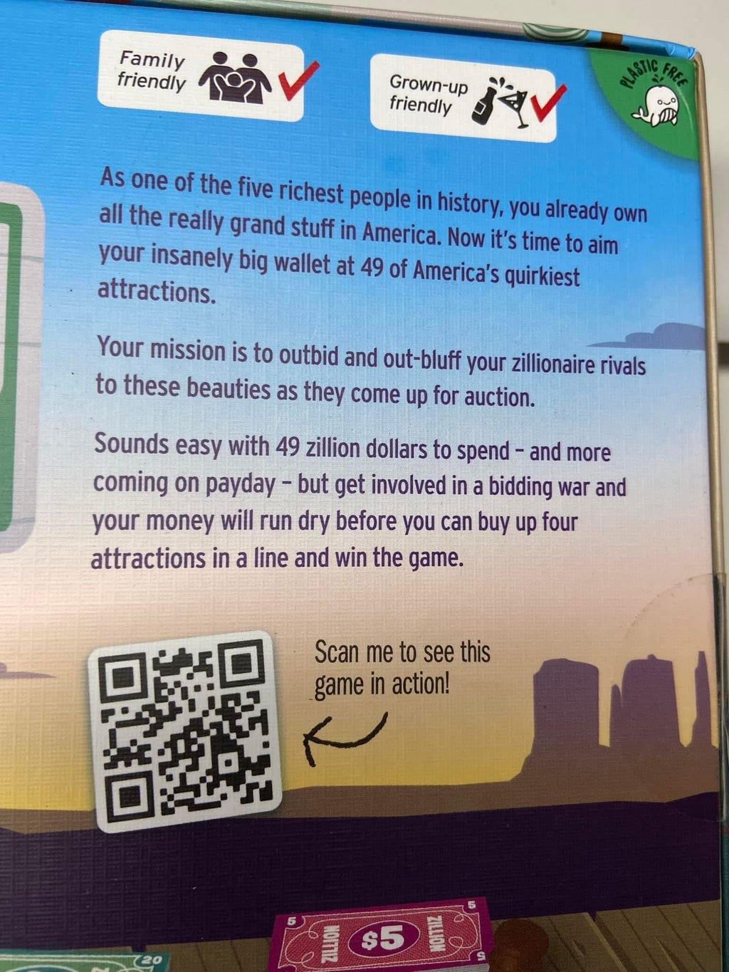 Zillionaires Road Trip Game