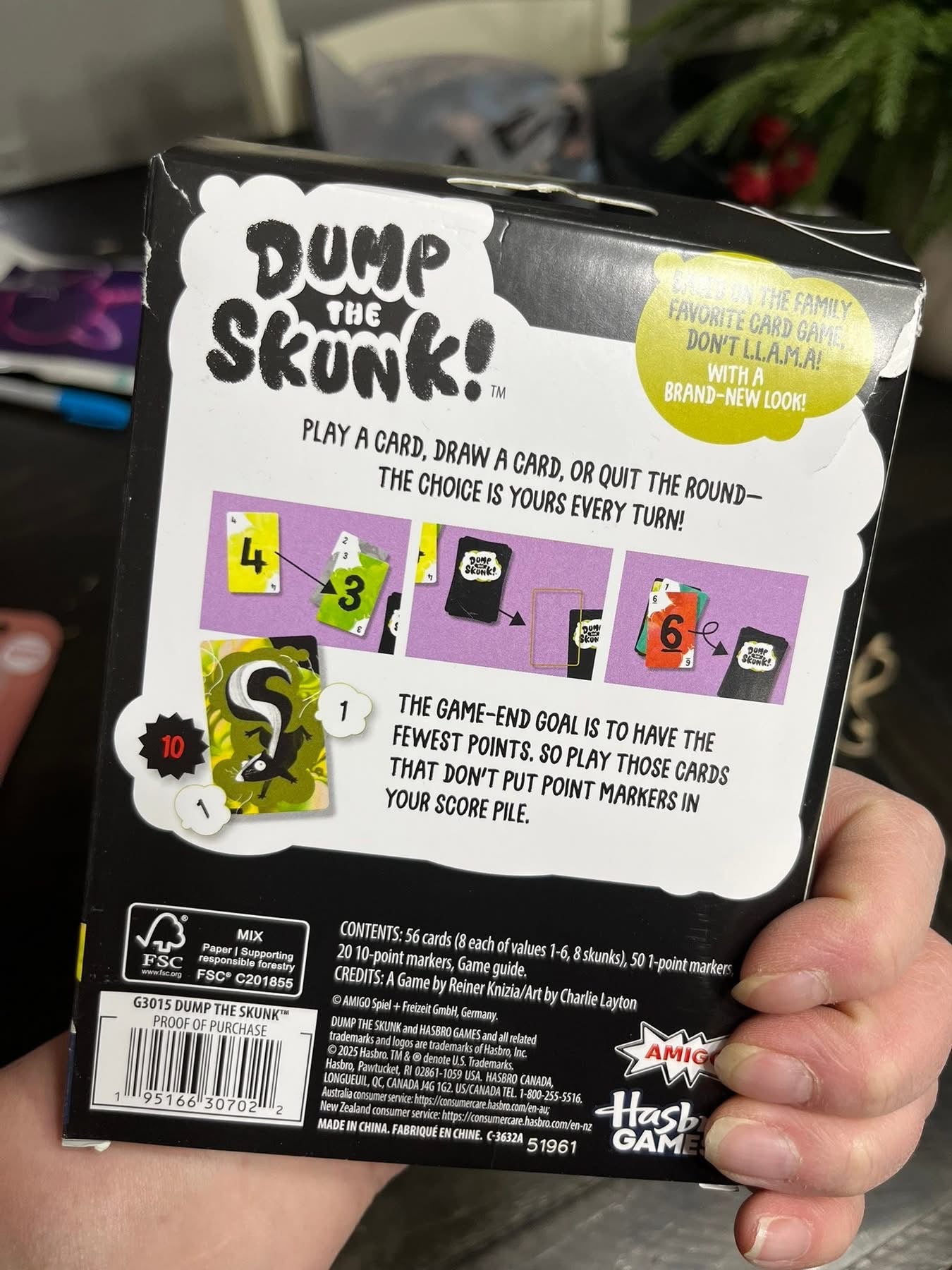 Dump the Skunk Card Game