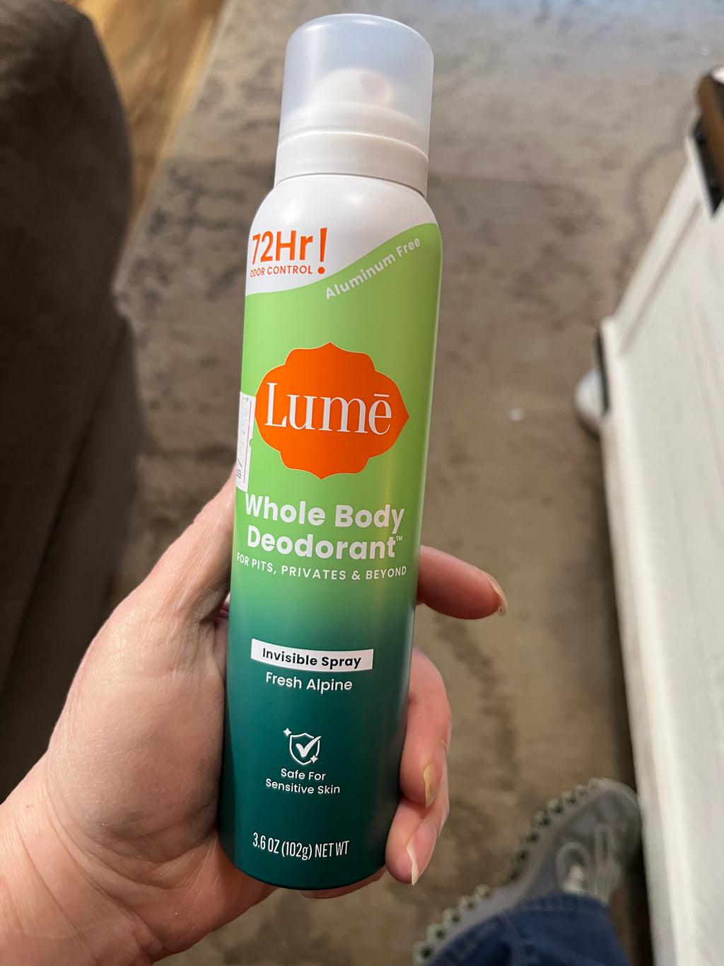 Lume Deodorant Spray - Fresh Alpine