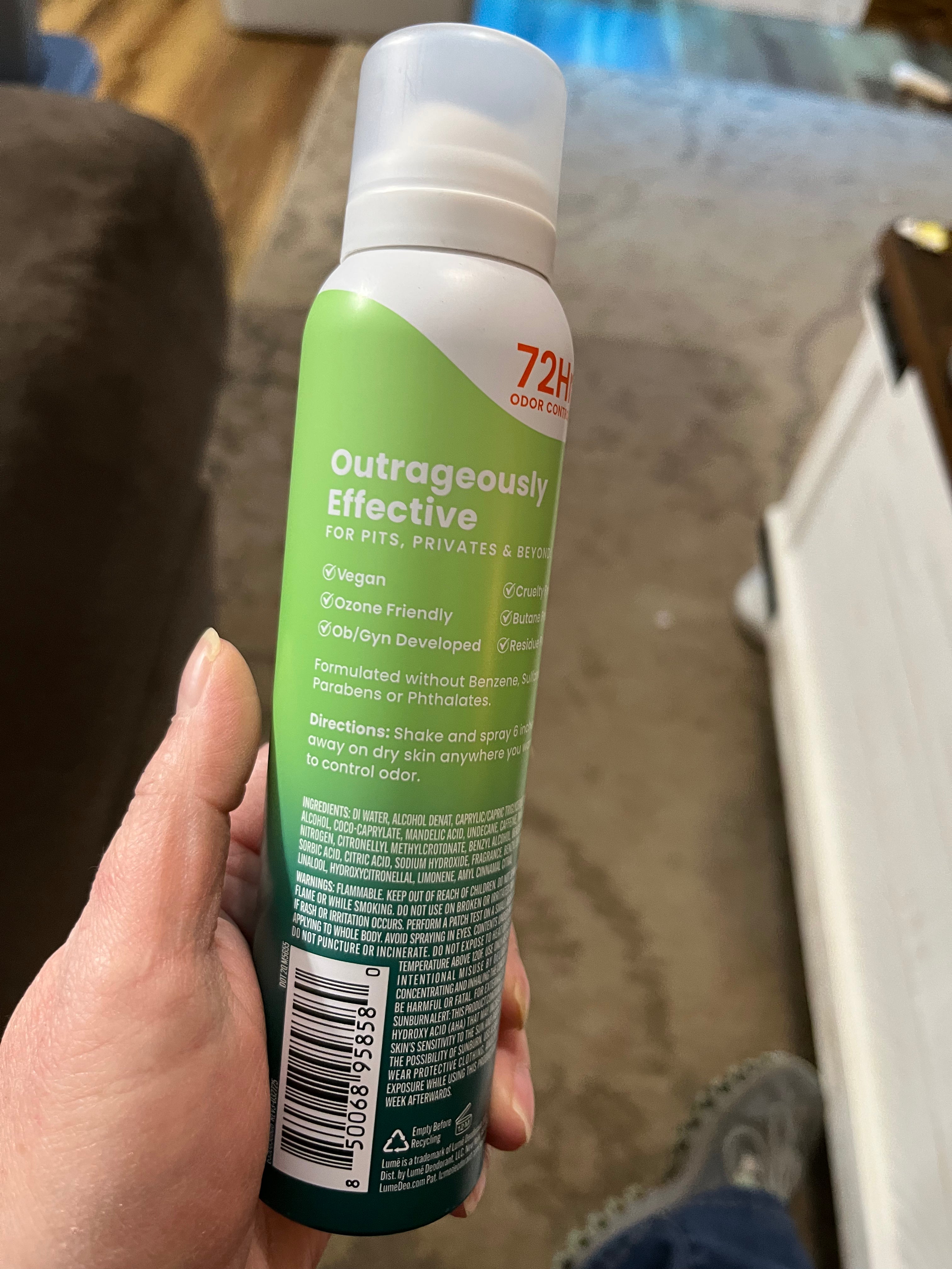 Lume Deodorant Spray - Fresh Alpine