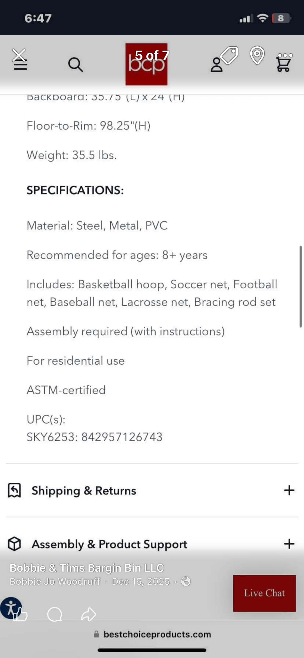 5 in 1 Athletic Sports Center
