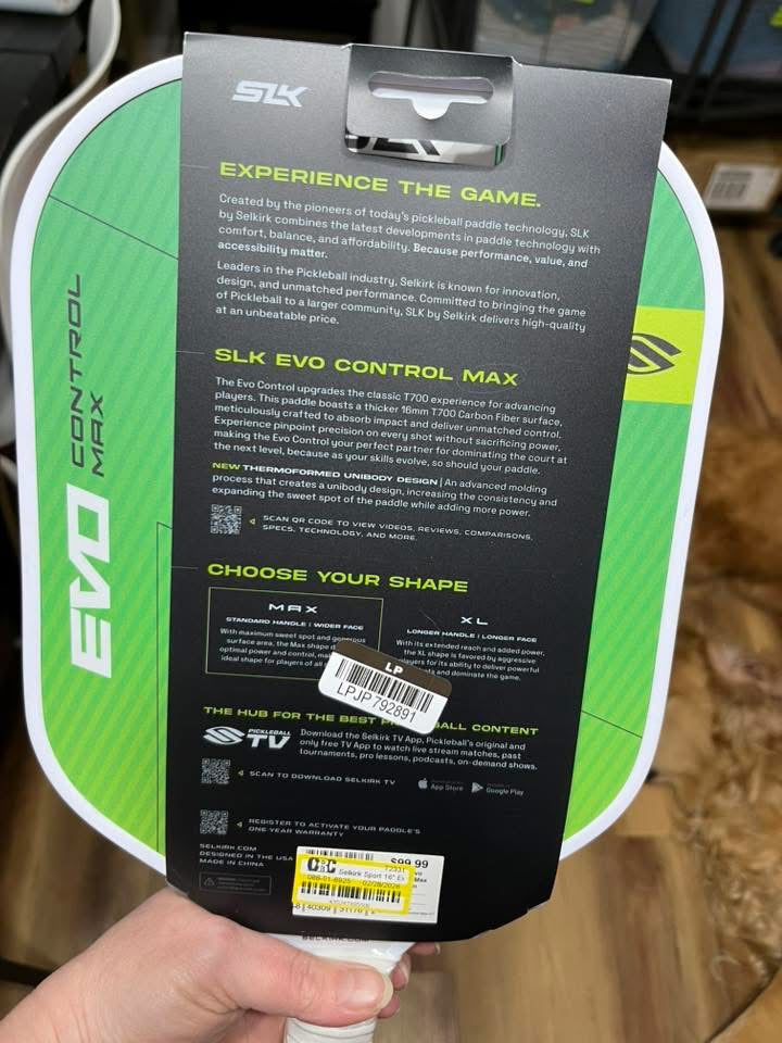 16” Evo Control Max Pickleball Paddle