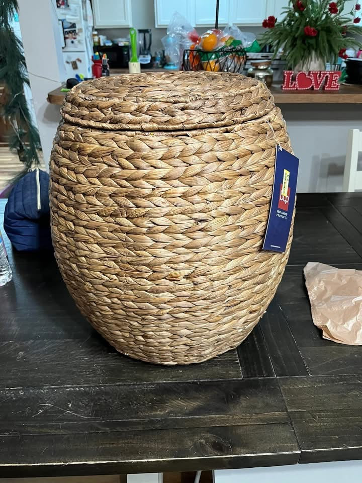 Multipurpose Hyacinth Storage Tote Basket
