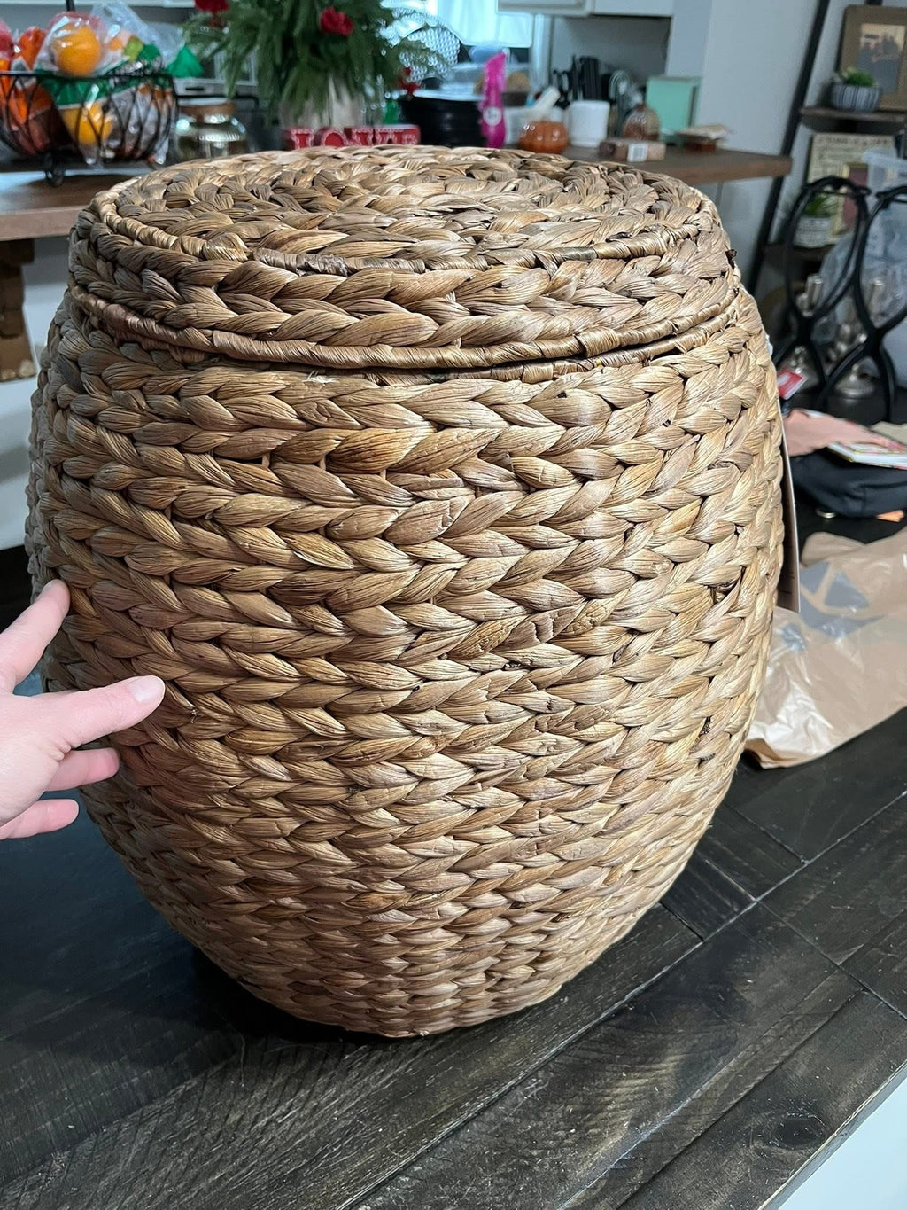 Multipurpose Hyacinth Storage Tote Basket