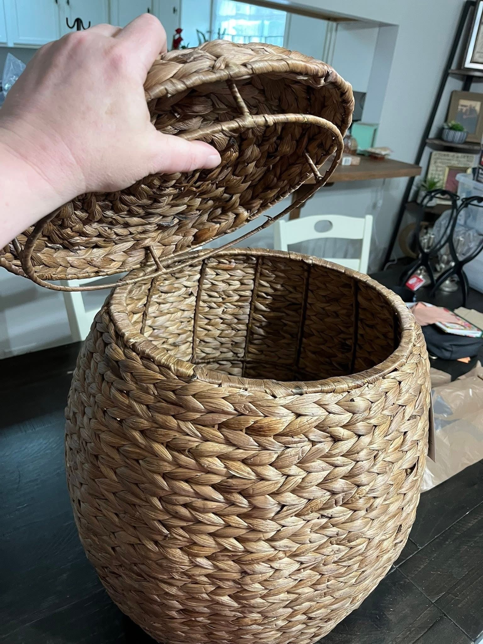 Multipurpose Hyacinth Storage Tote Basket