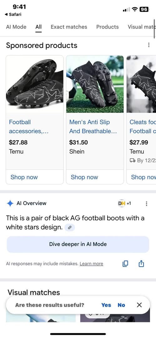 Mens Offbrand Football Shoes
