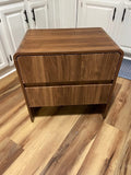 Geordy 2-Drawer Dresser, 23.6"Fluted Nightstand