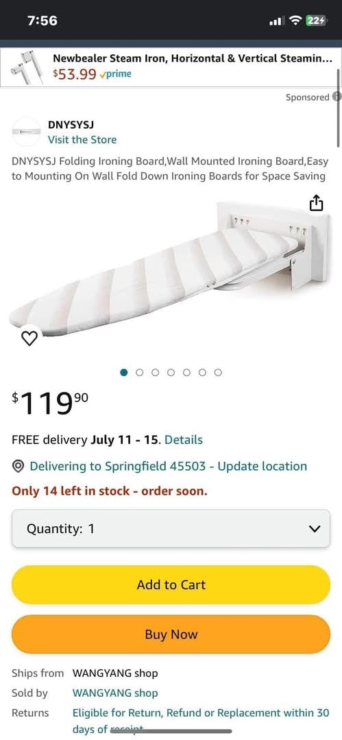 Folding Ironing Board