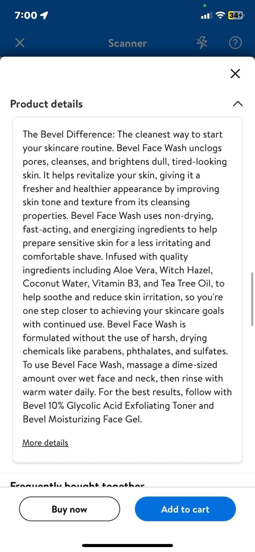Mens Bevel Revitalizing Face Wash