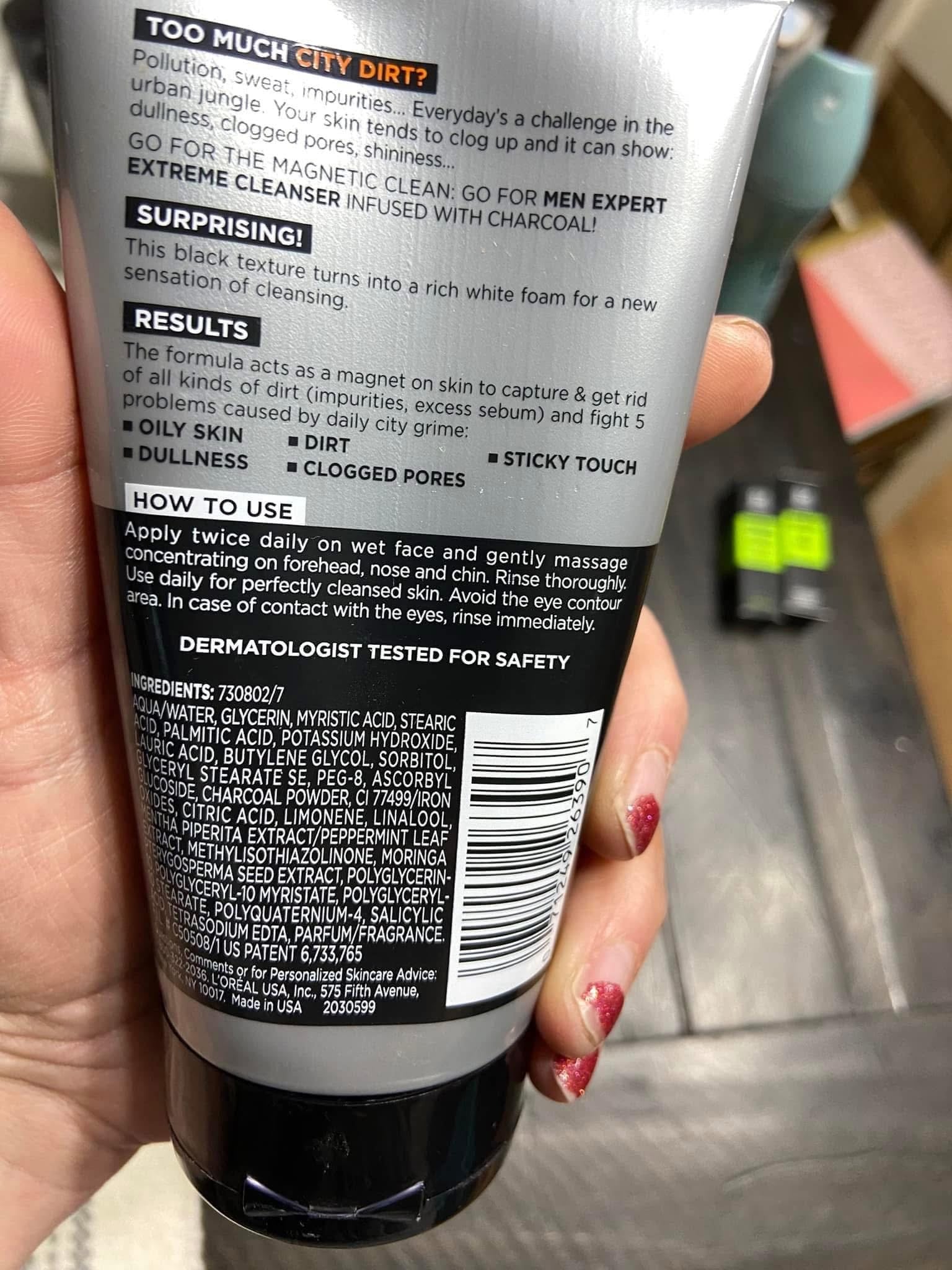L'Oréal Paris Men's Expert Hydra Energetic Charcoal Cream Cleanser