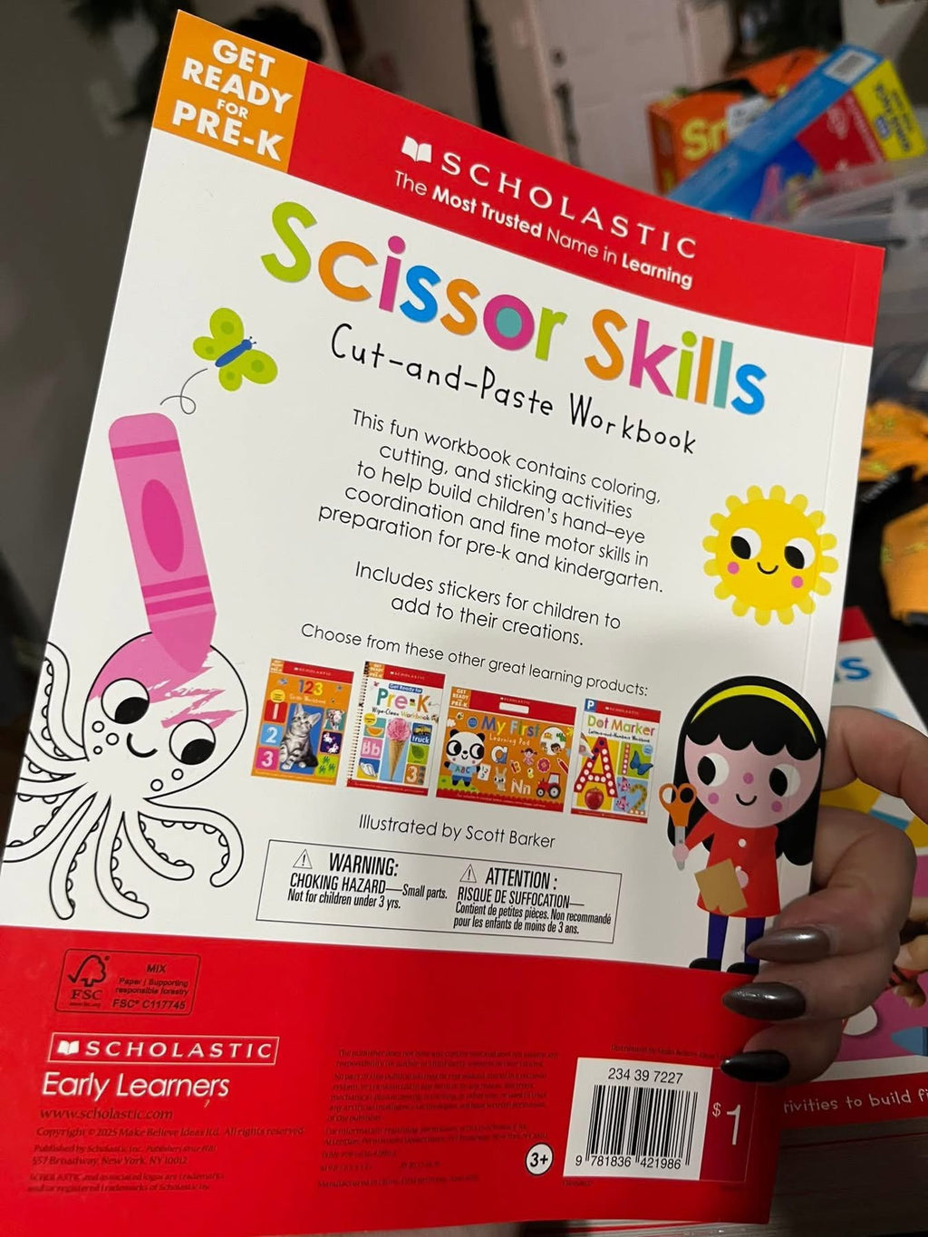 Pre K Scissor Skills Workbook