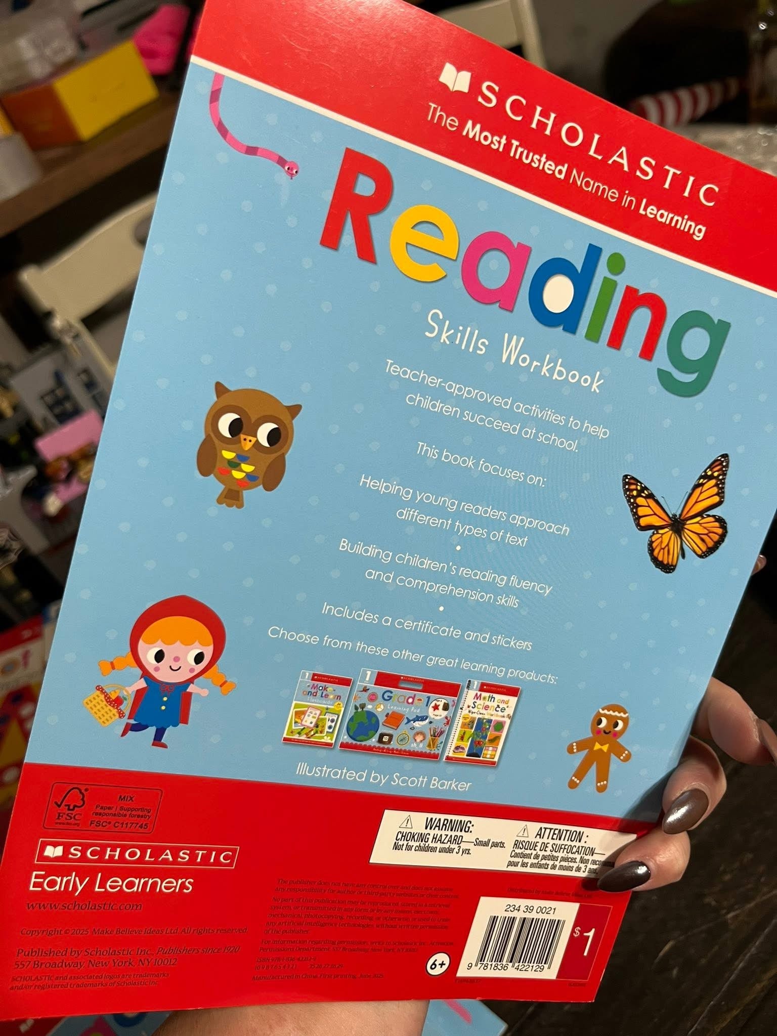 Grade 1 Reading Skills Workbook