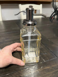 Antique Glass Tall Soap Pump