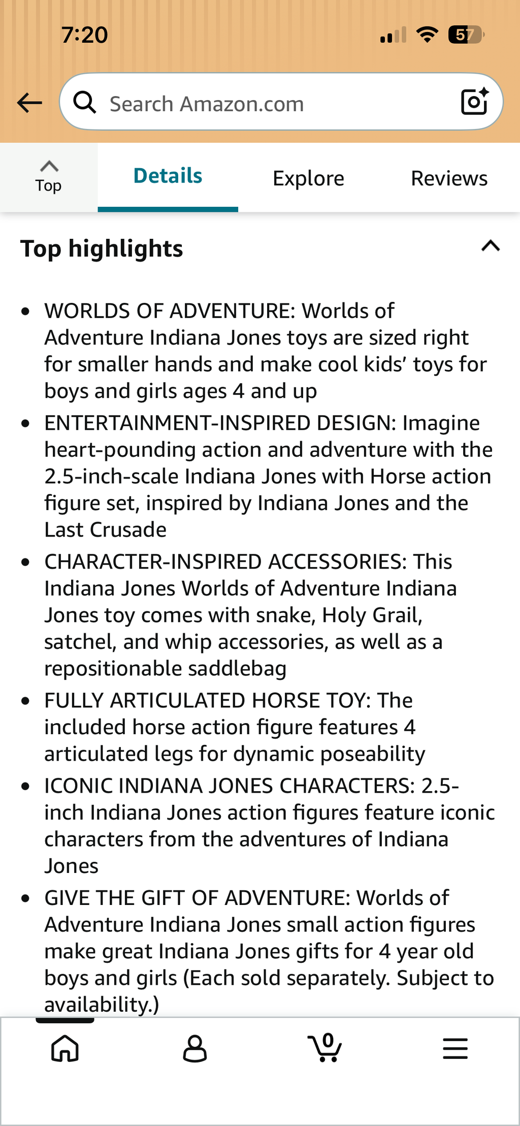 Indiana Jones Worlds of Adventure with Horse Action Figure Set