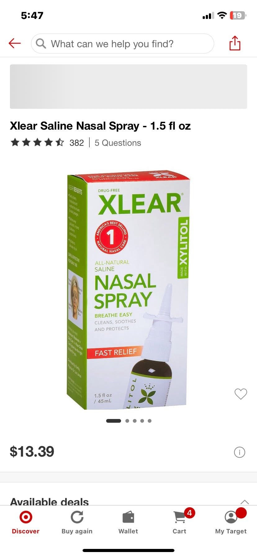 Xlear Natural Saline Nasal Spray