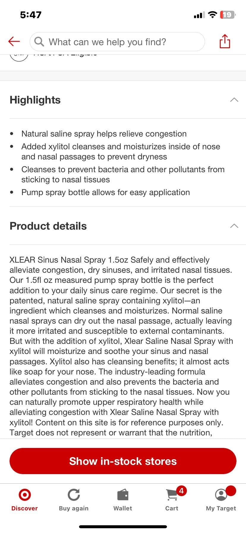 Xlear Natural Saline Nasal Spray