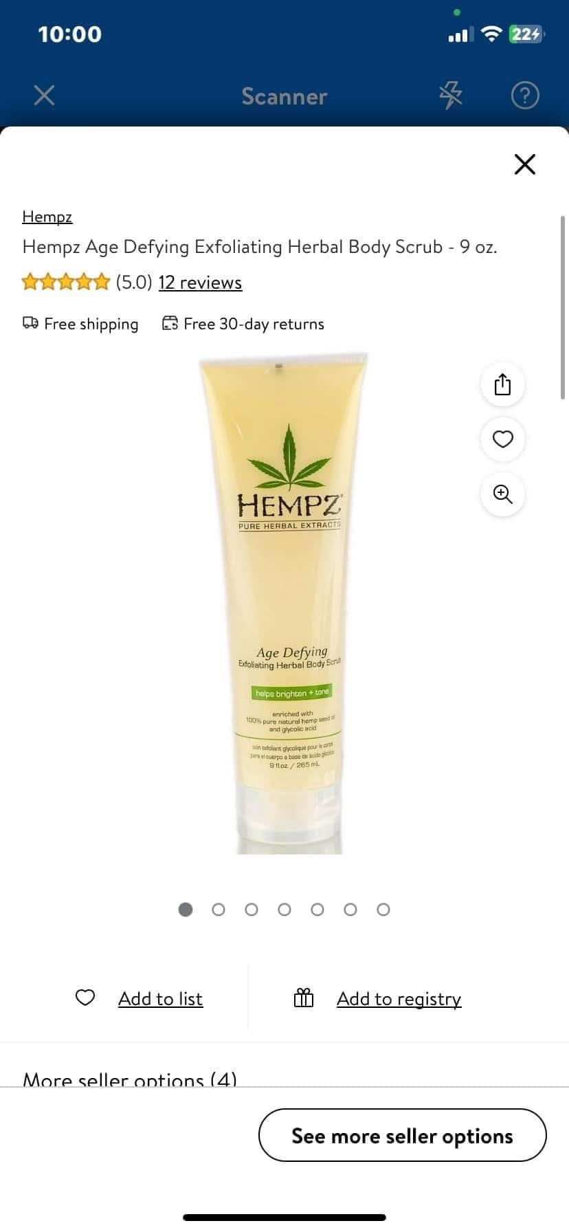 Hempz Exfoliating Body Scrub