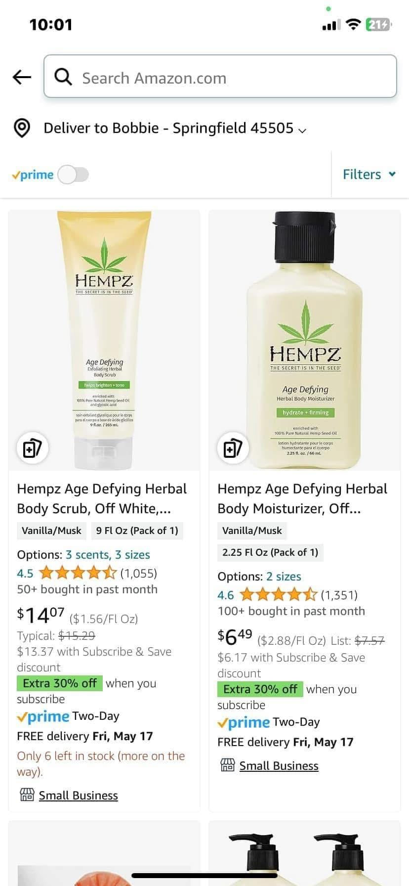 Hempz Exfoliating Body Scrub