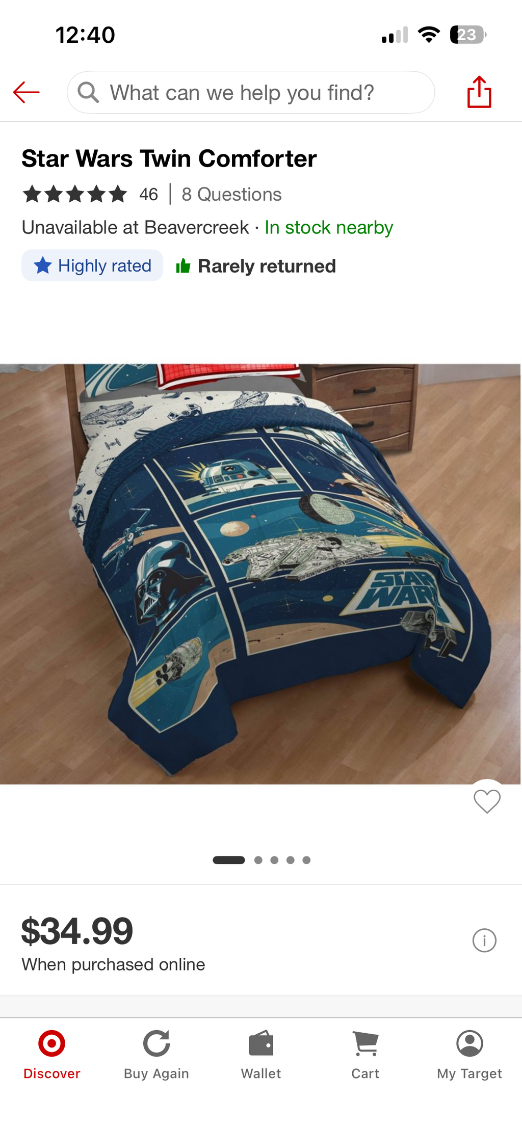 Twin Star Wars Comforter