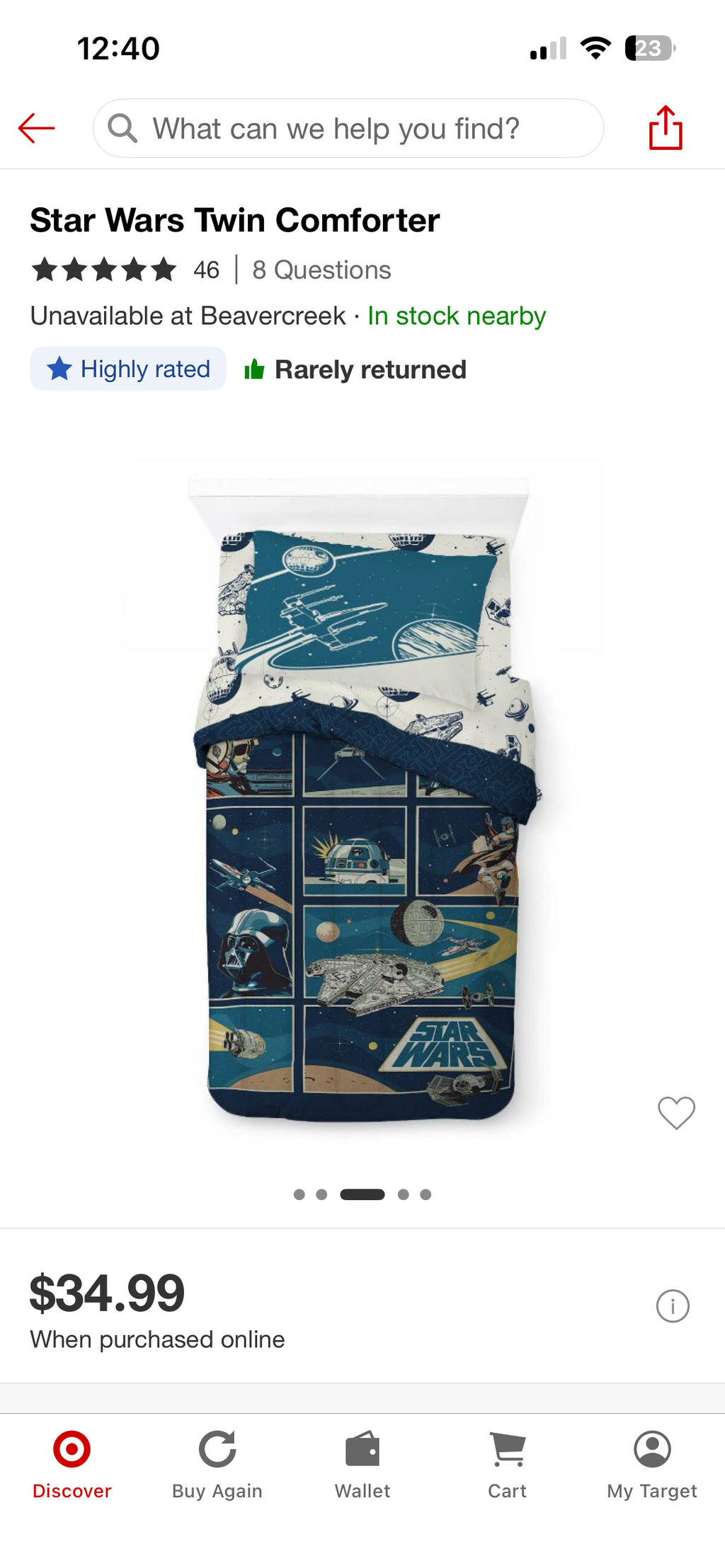 Twin Star Wars Comforter