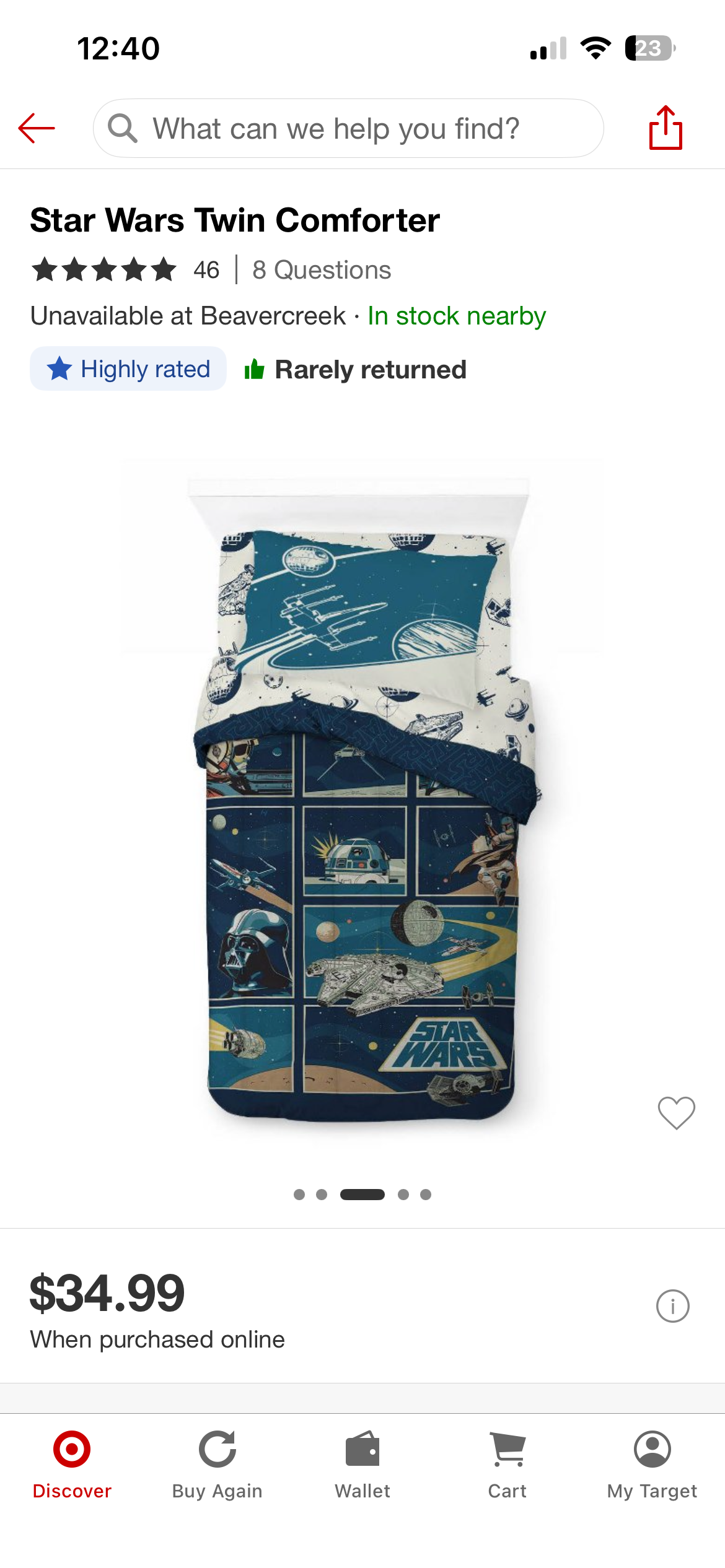 Twin Star Wars Comforter