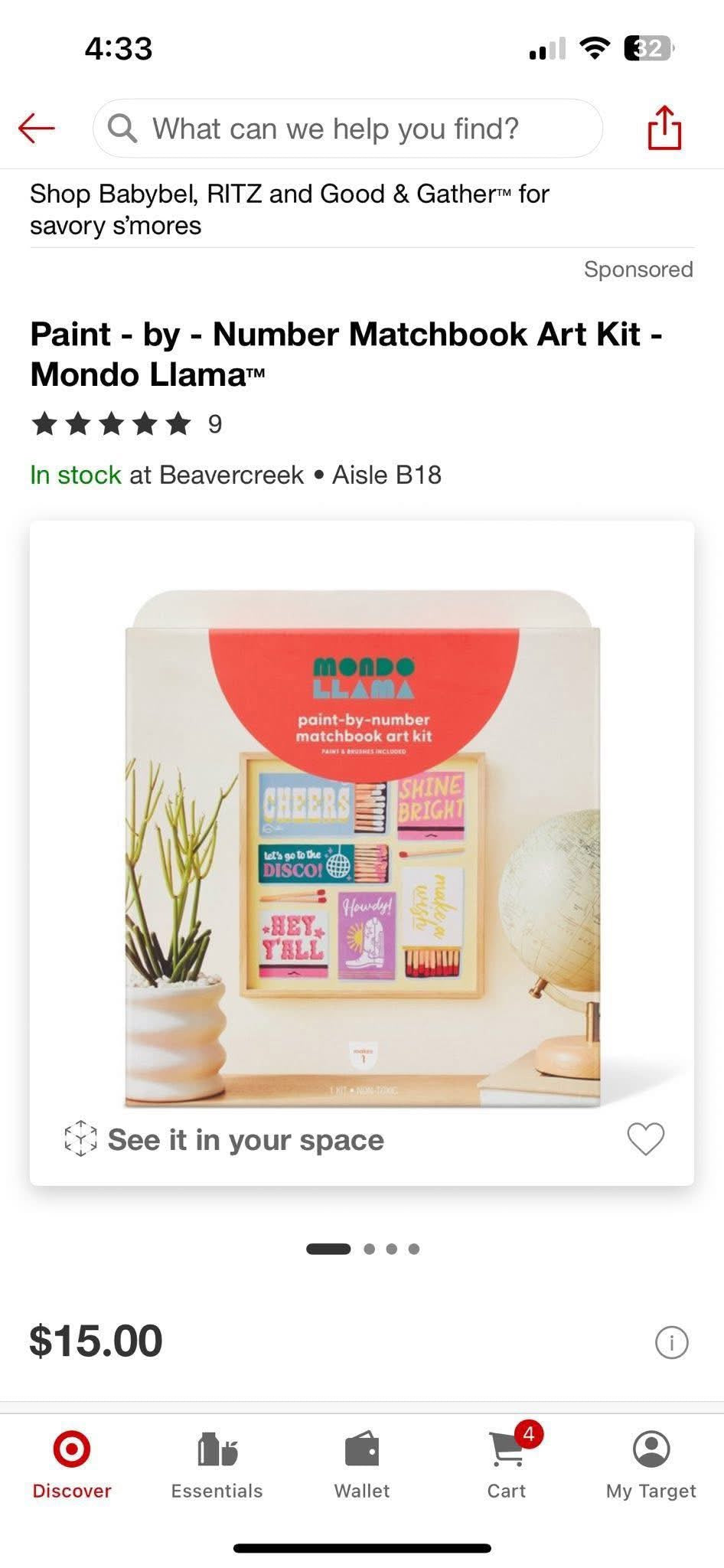 Paint by Number Matchbook Art Kit