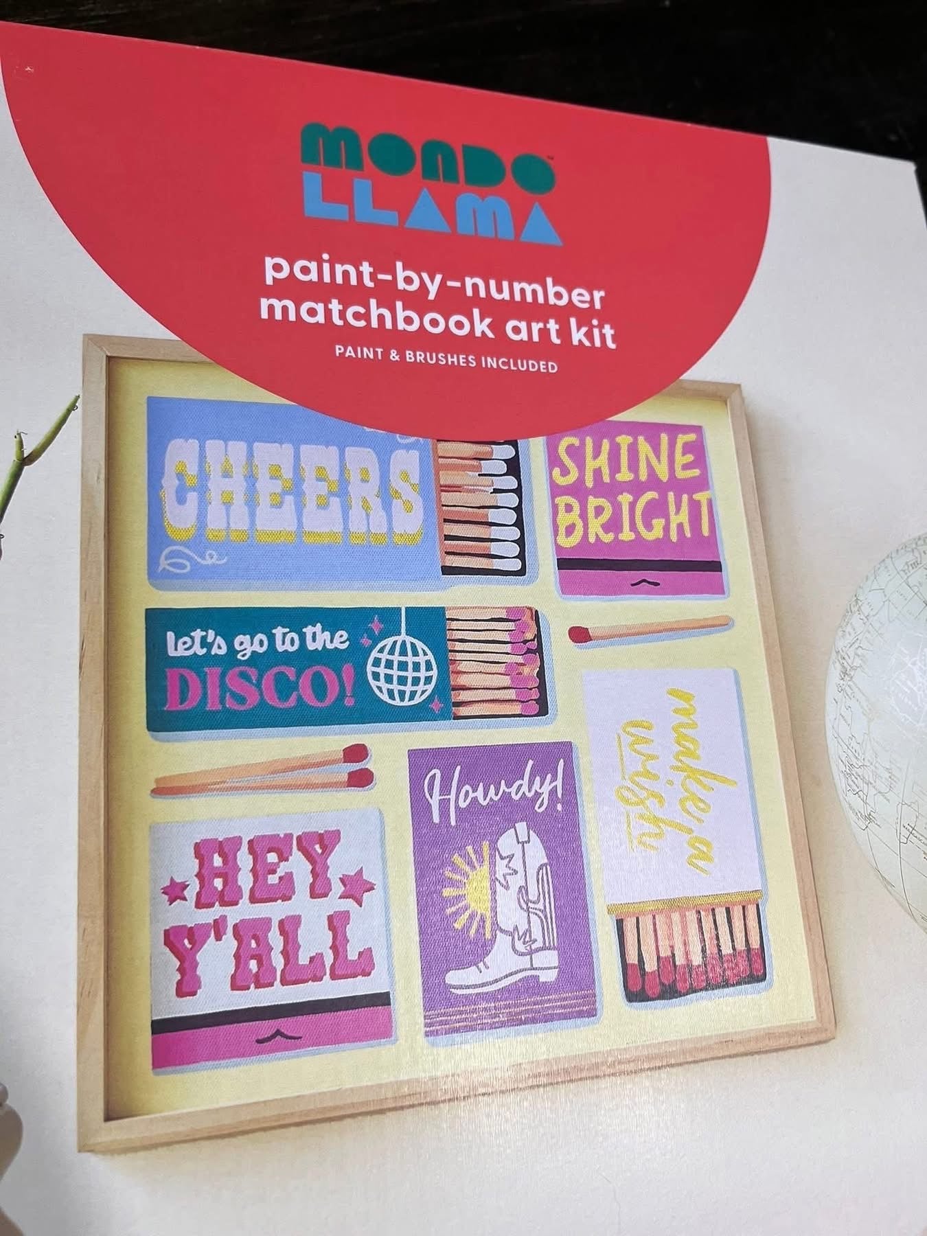 Paint by Number Matchbook Art Kit