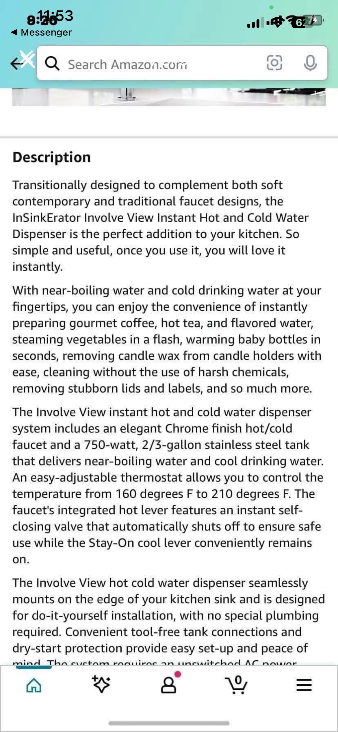 InSinkErator View Instant Hot & Cold Water Dispenser System