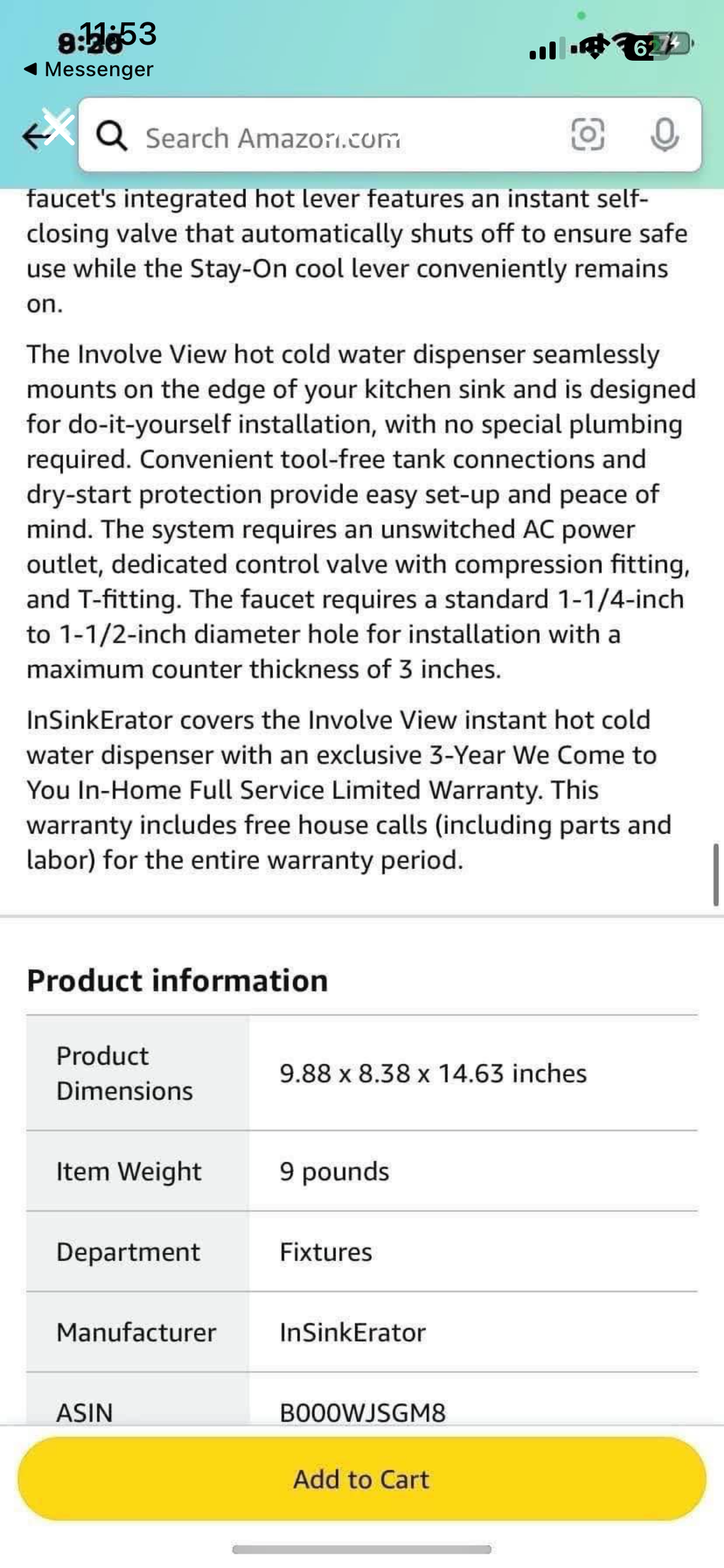 InSinkErator View Instant Hot & Cold Water Dispenser System