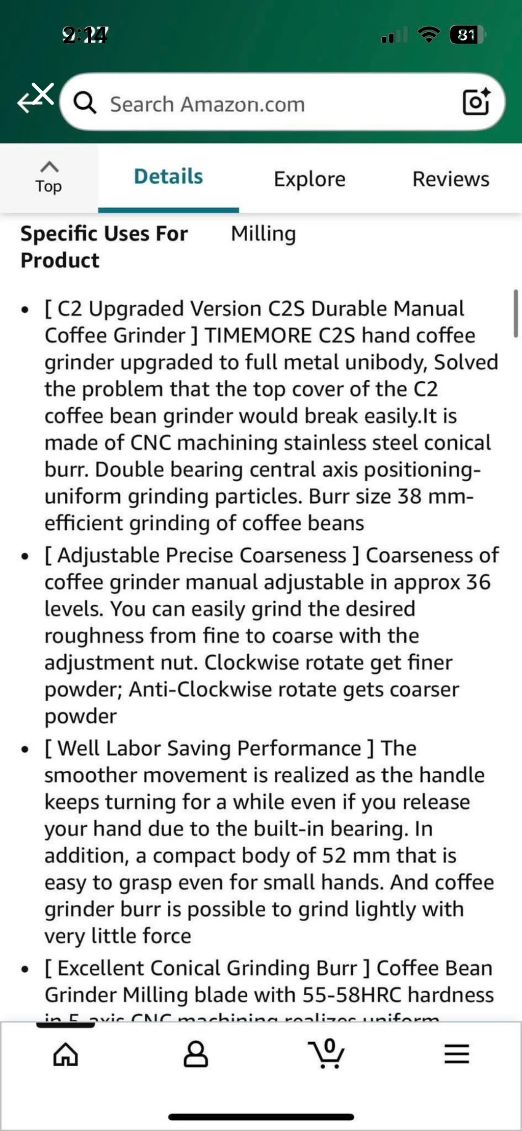 Manual Coffee Grinder