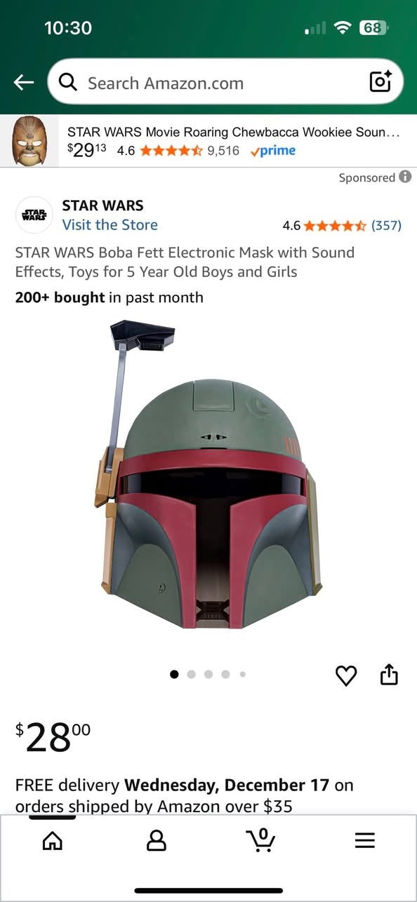 Star Wars Boba Fett Electronic Mask