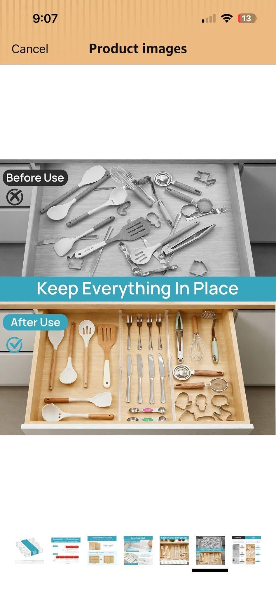 4 pack Drawer Dividers