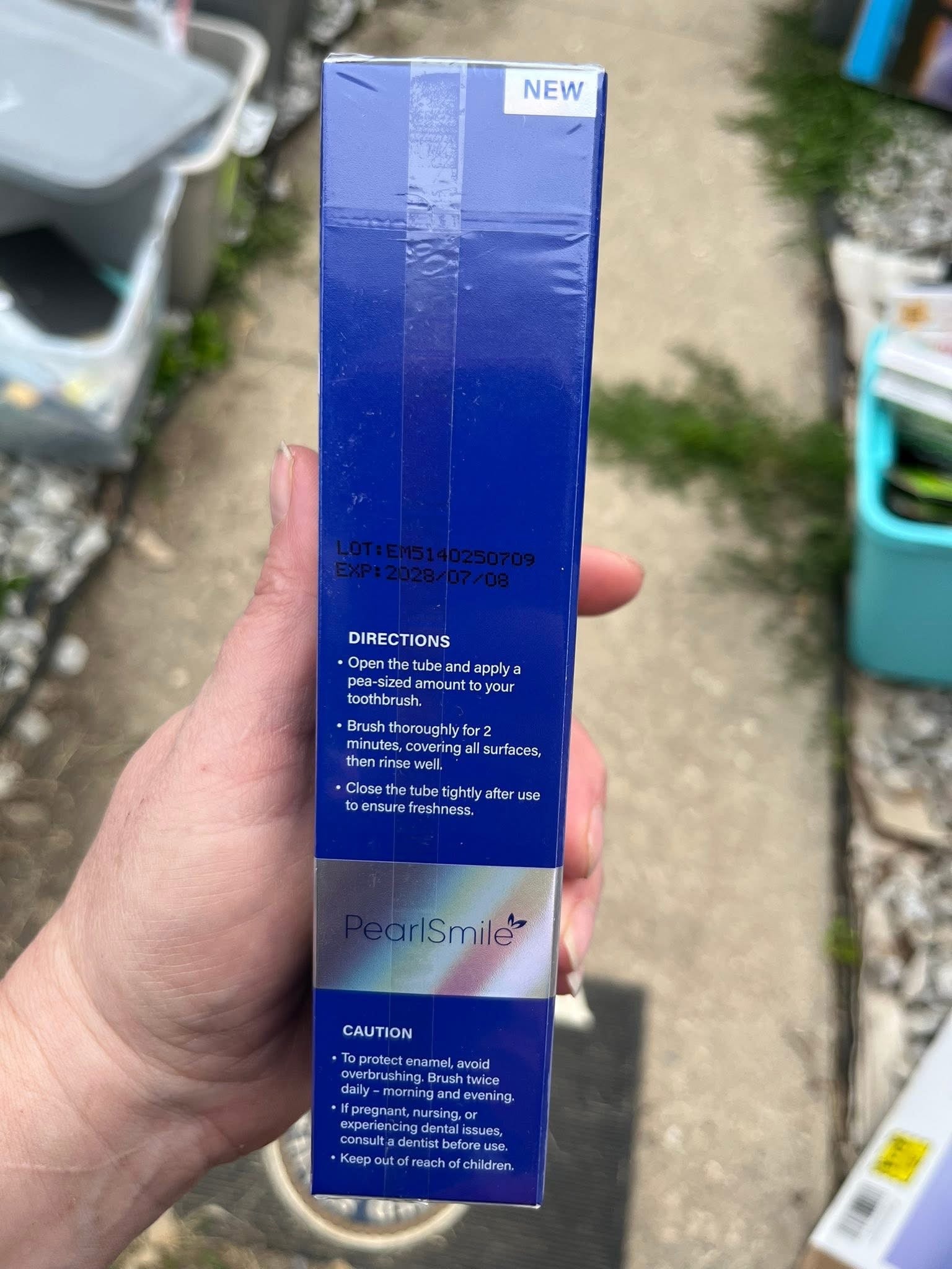 PearlSmile Niacinamide Hydroxyapatite Whitening Toothpaste
