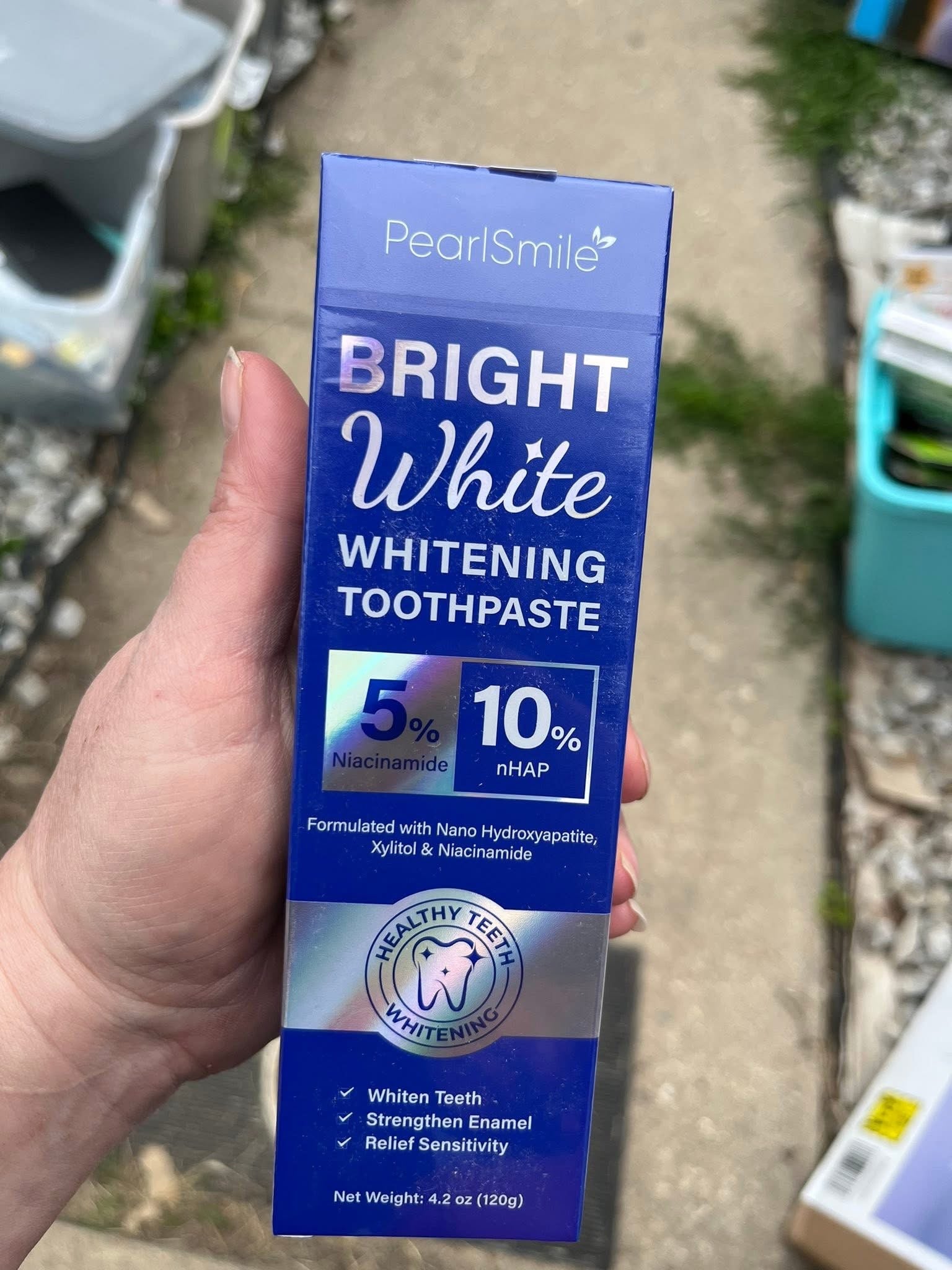 PearlSmile Niacinamide Hydroxyapatite Whitening Toothpaste