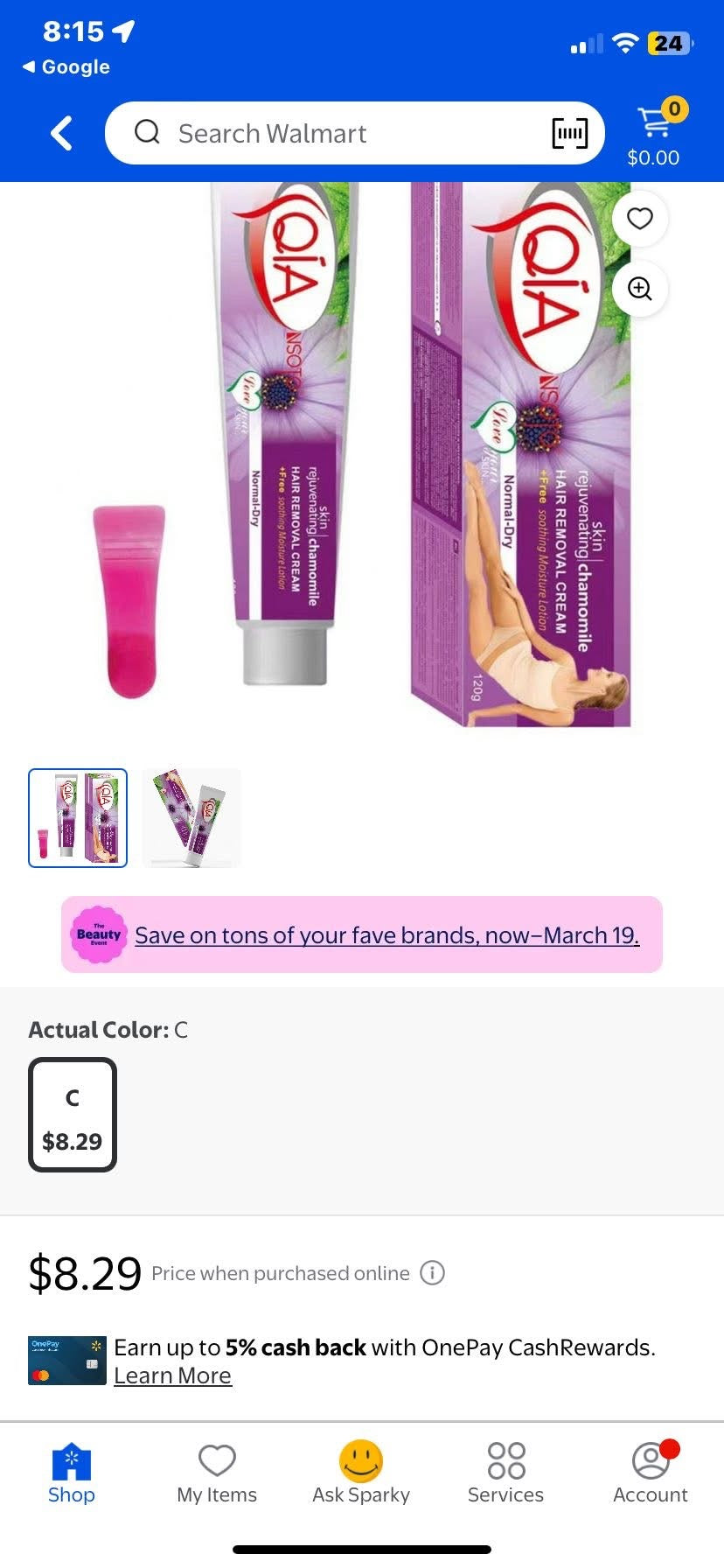 2pk Hair Removable Cream