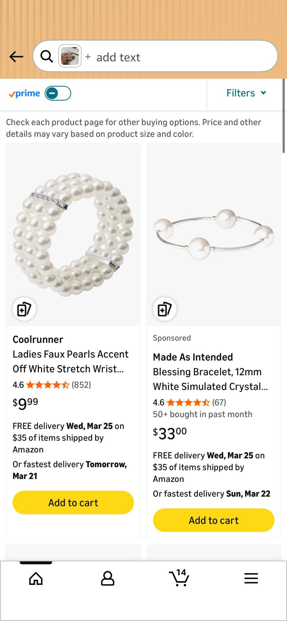 Faux Pearl Bracelet