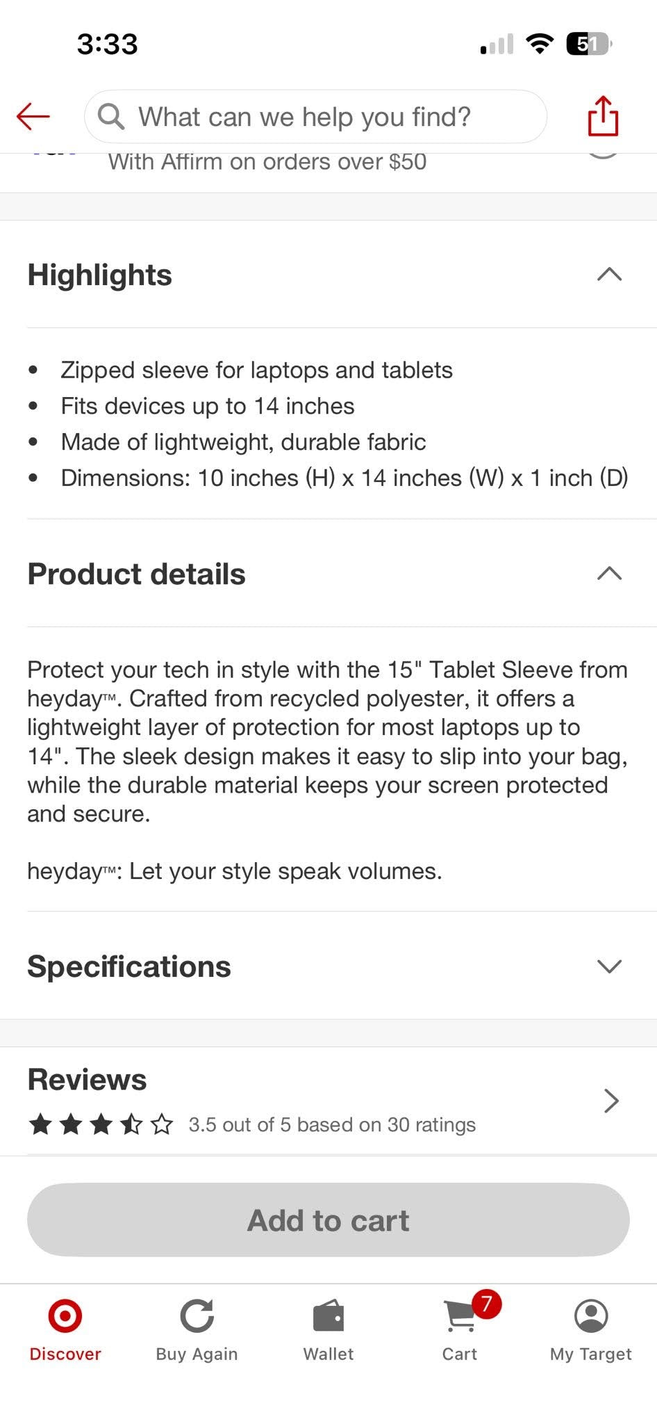 Tablet Sleeve