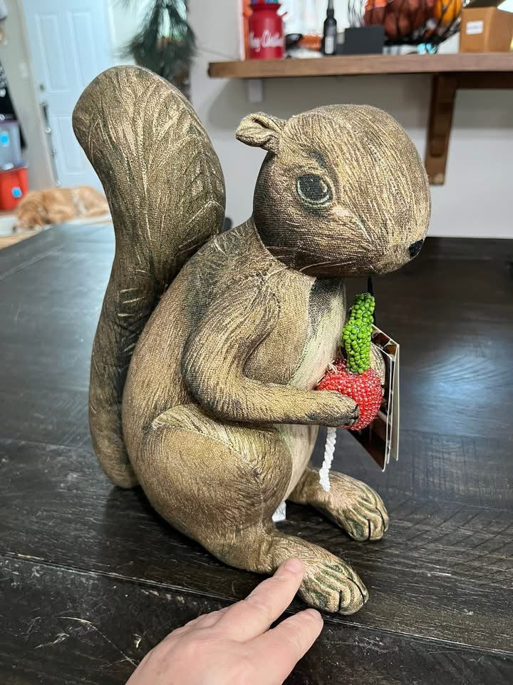 John Derian Limited Edition Squirrel Pillow