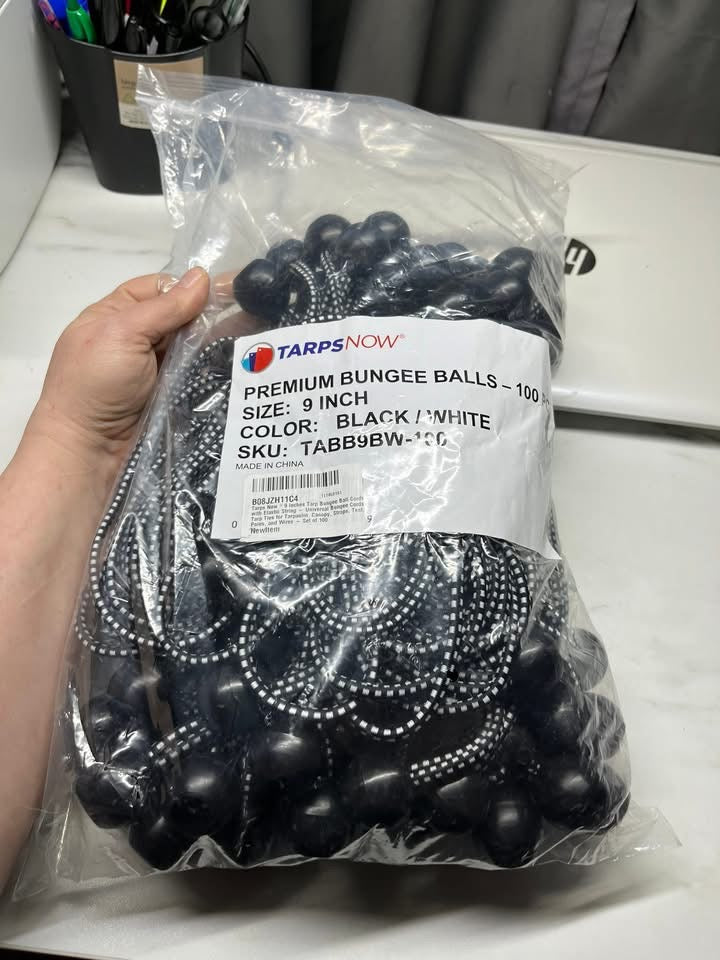 9in Tarp Bungee Ball Cords