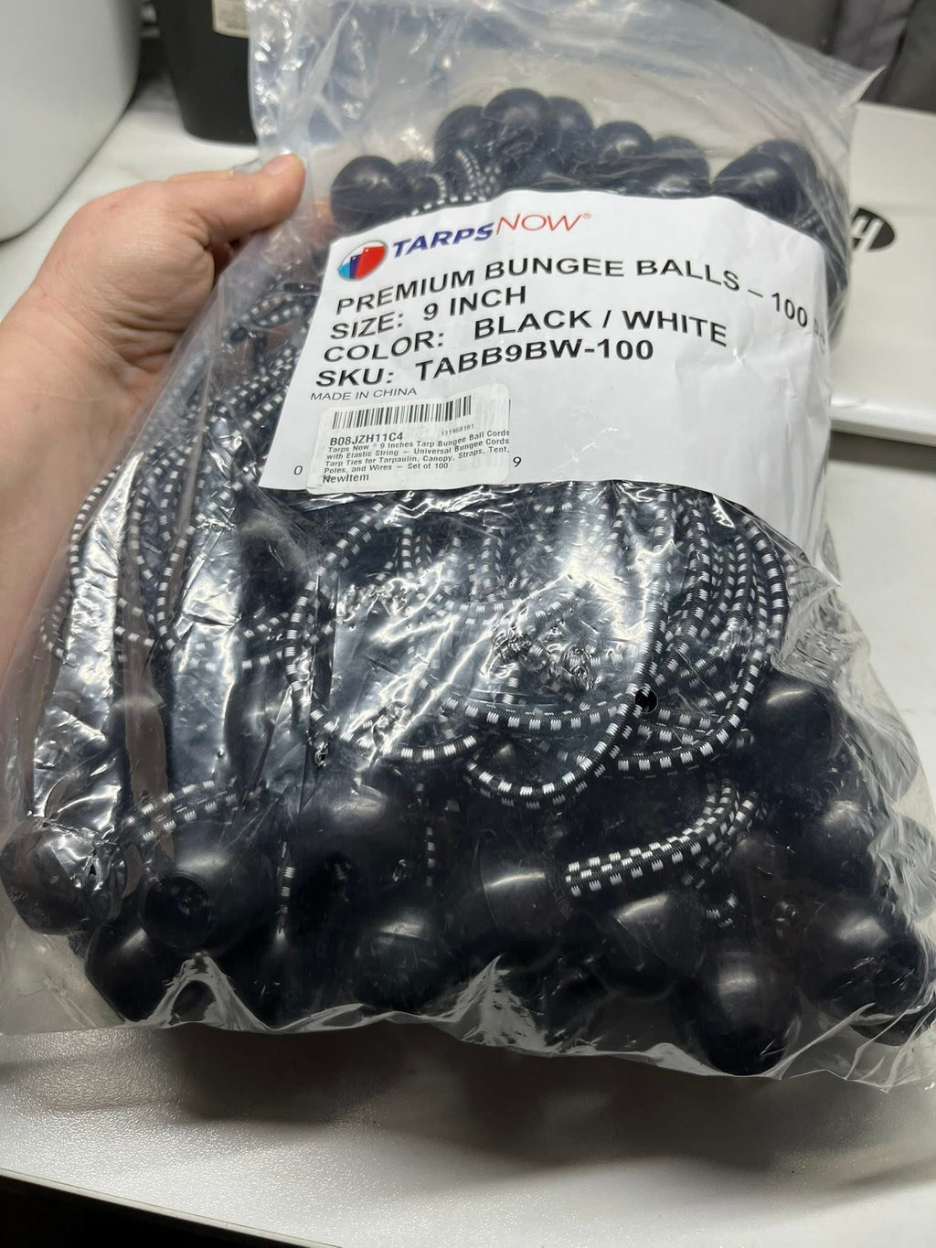 9in Tarp Bungee Ball Cords