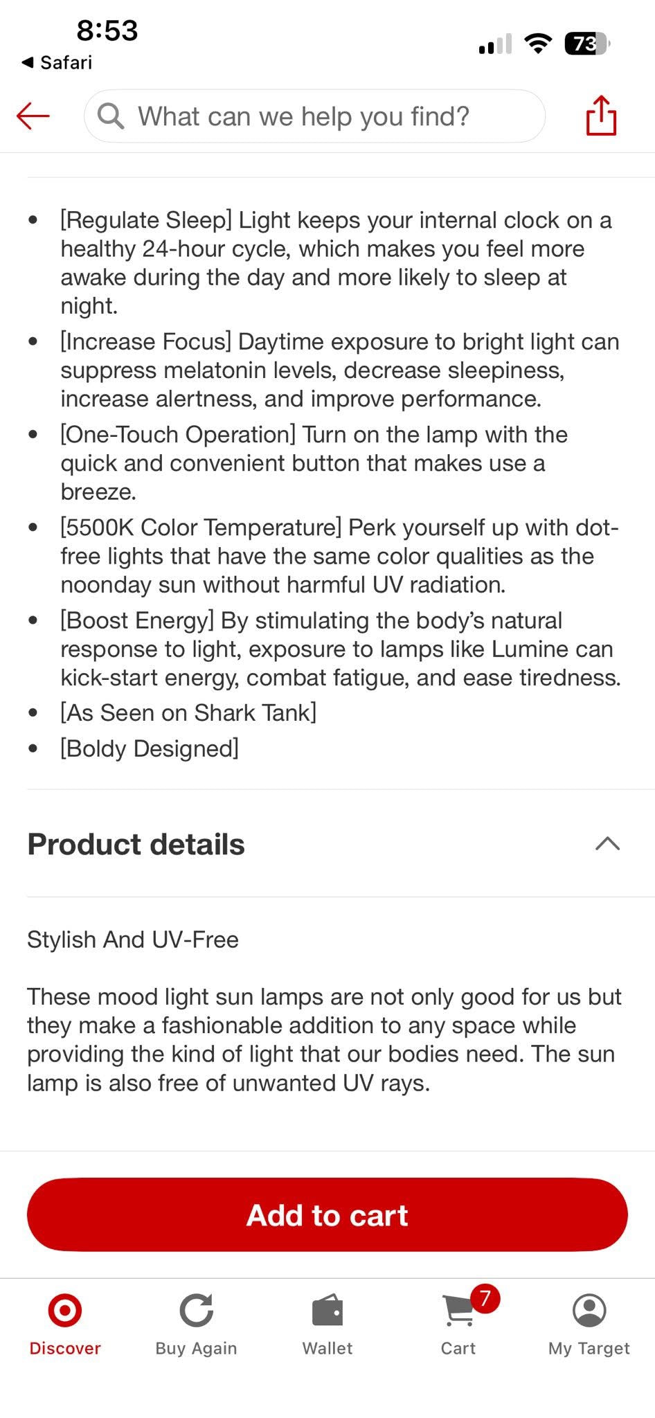 Circadian Optics Bright Light Therapy Lamp