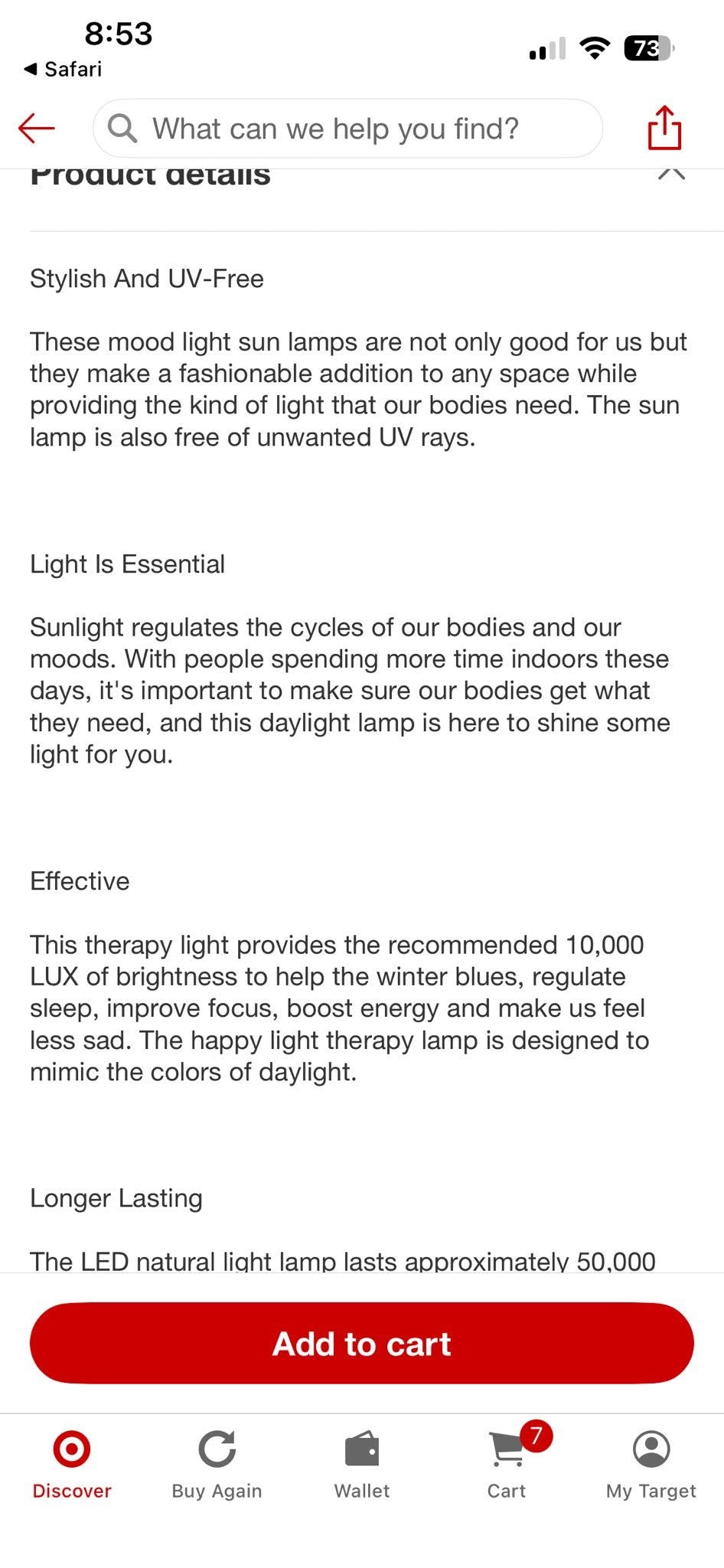 Circadian Optics Bright Light Therapy Lamp